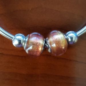 CHAMILIA BRACELET MURANO CHARMS SET OF 2